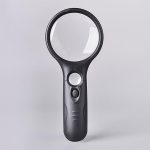 Heavy-Duty Handheld 3X/45X Magnifier with Scratch-Proof Lens